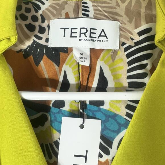 NWT Terea Women's NIcolette Belted Trench Coat Citronelle Size Large‎ - Picture 8 of 13